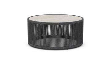 Malta Round Coffee Table Pebble - Albarium Dekton Top Coffee Tables Azzurro Living
