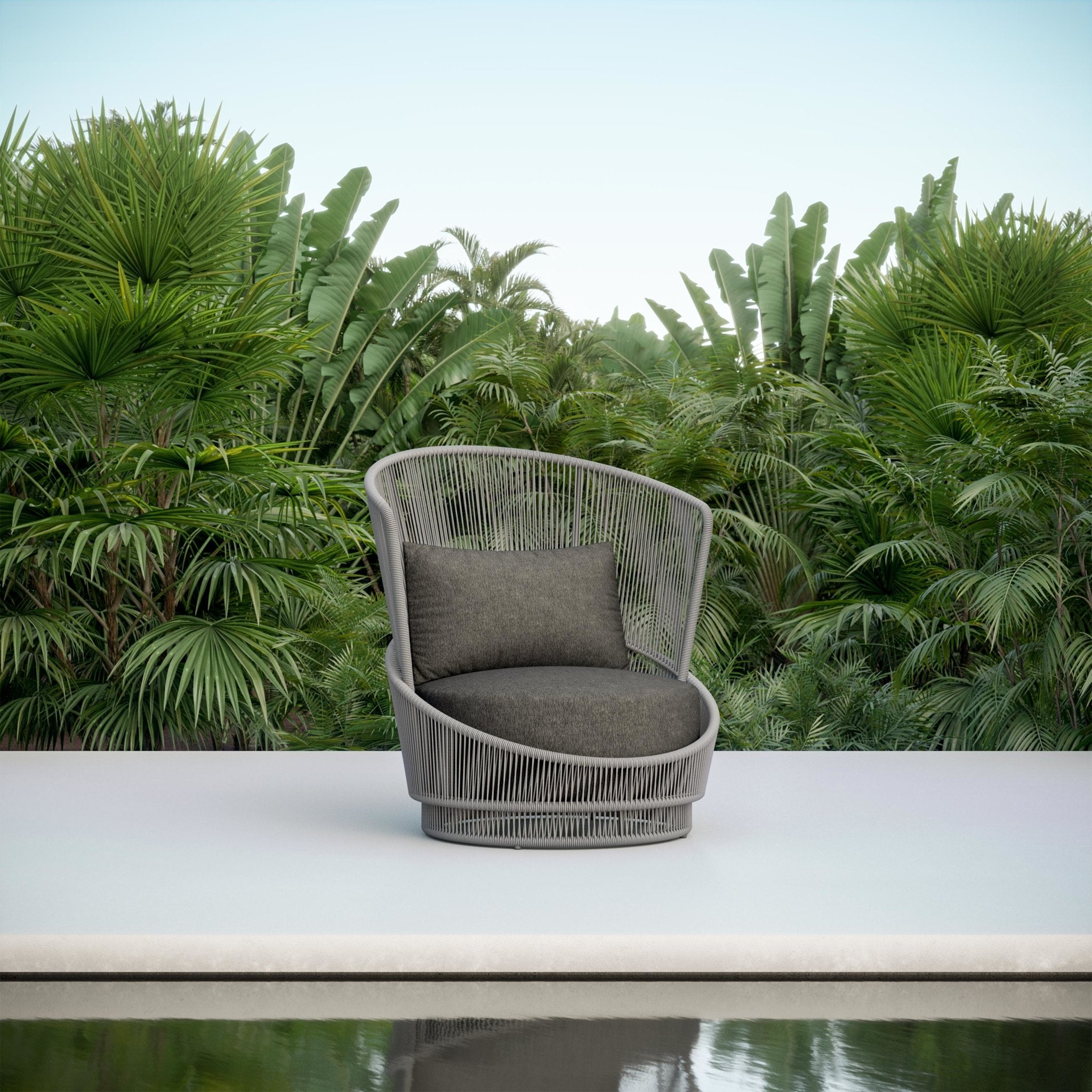 Palma Club Chair Swivel Mocha