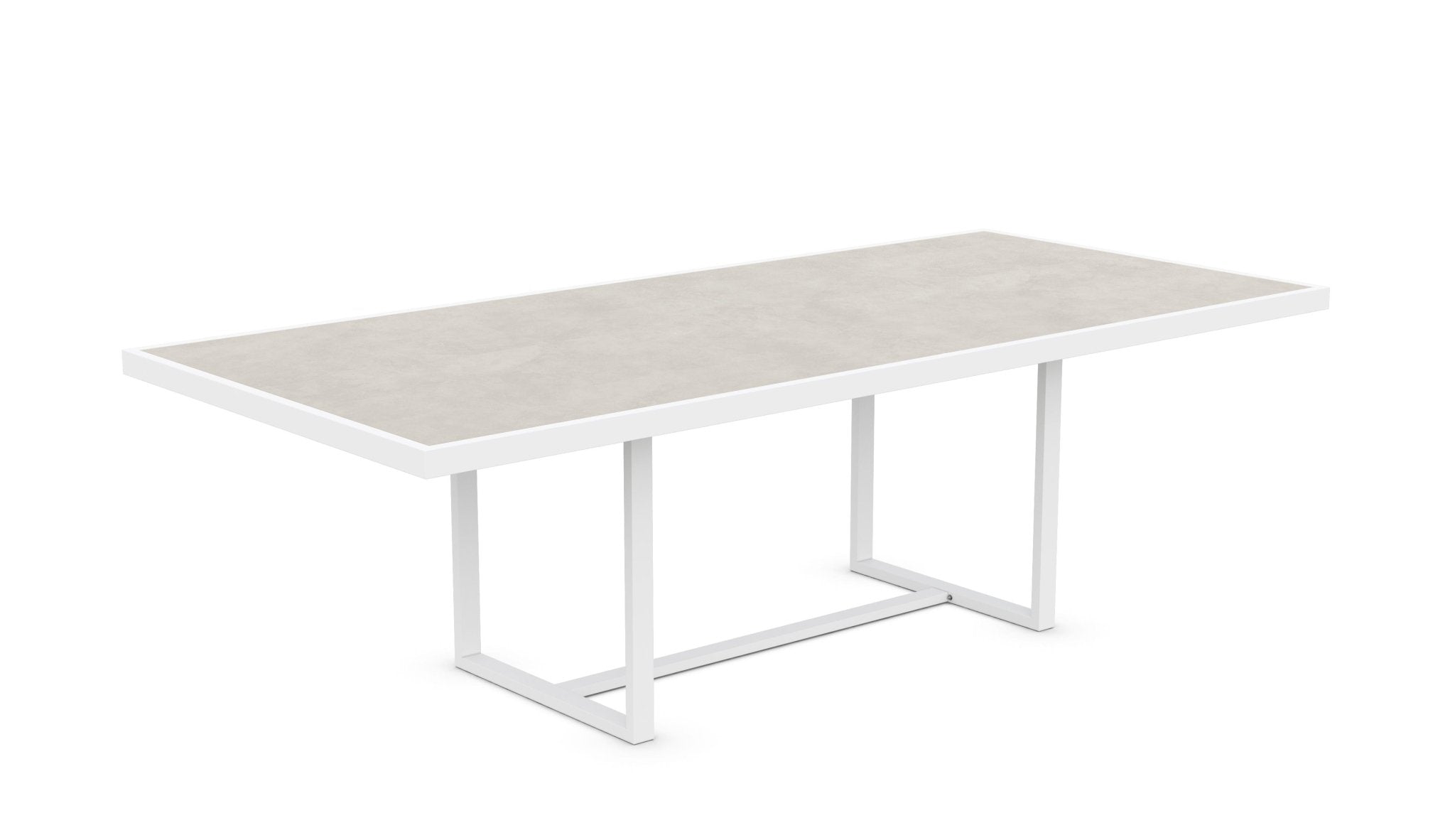 Pavia  48 Dining Table - White - Helena Dekton – Azzurro Living