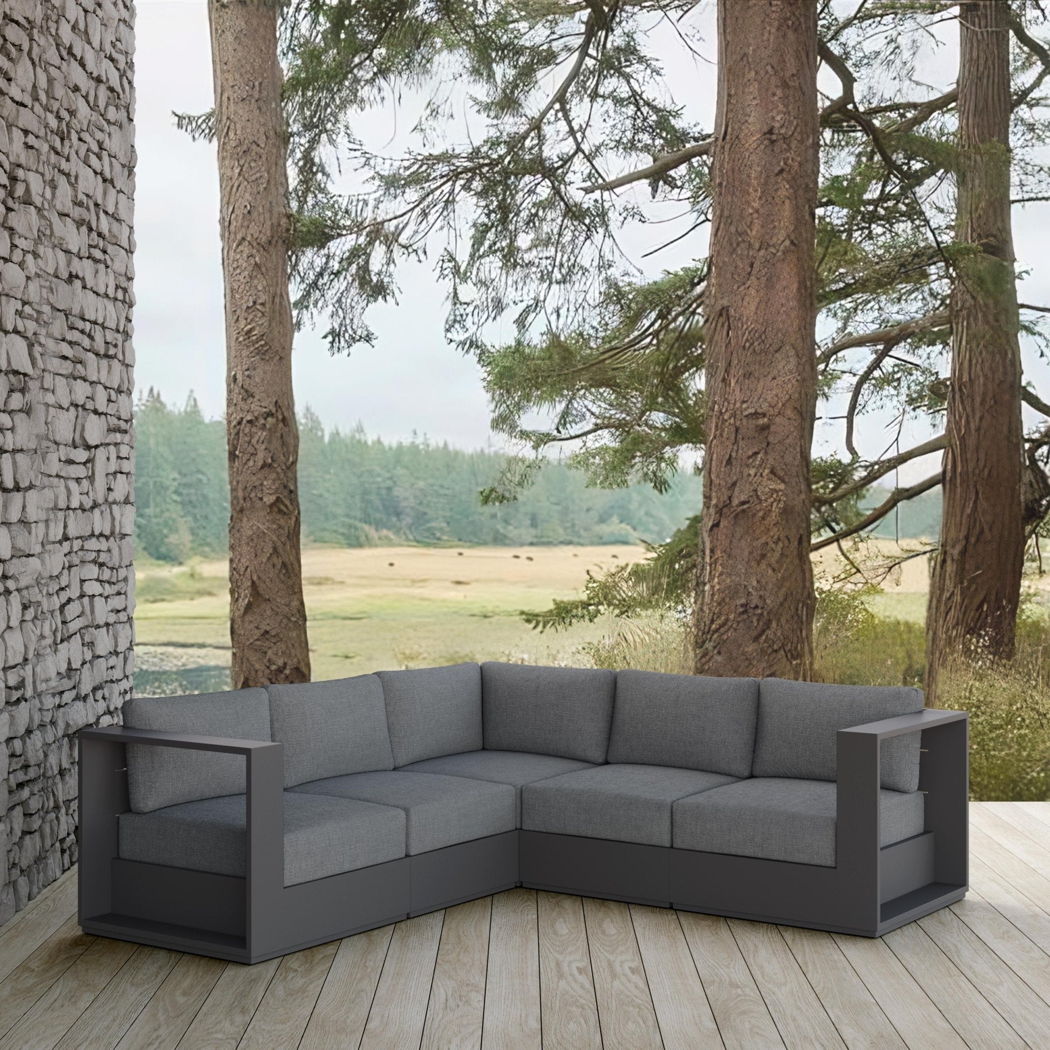 Charcoal modular sectional online